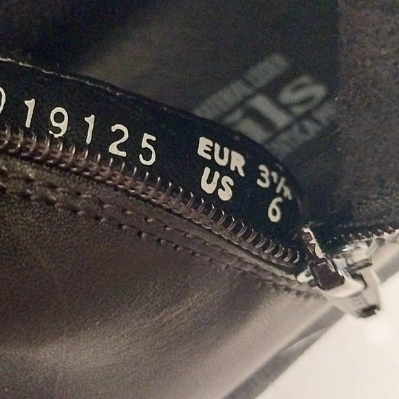 Mobils Elfia Black Smooth Leather Ankle Boots w/Faux Fur Trim Detail & Side Zip - Picture 10 of 11